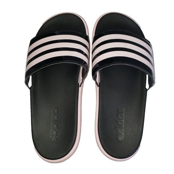Adidas Shoes Adilette Platform Slides Sandals Black/Pink  Men\'s Size 10 IH0720 main image 9